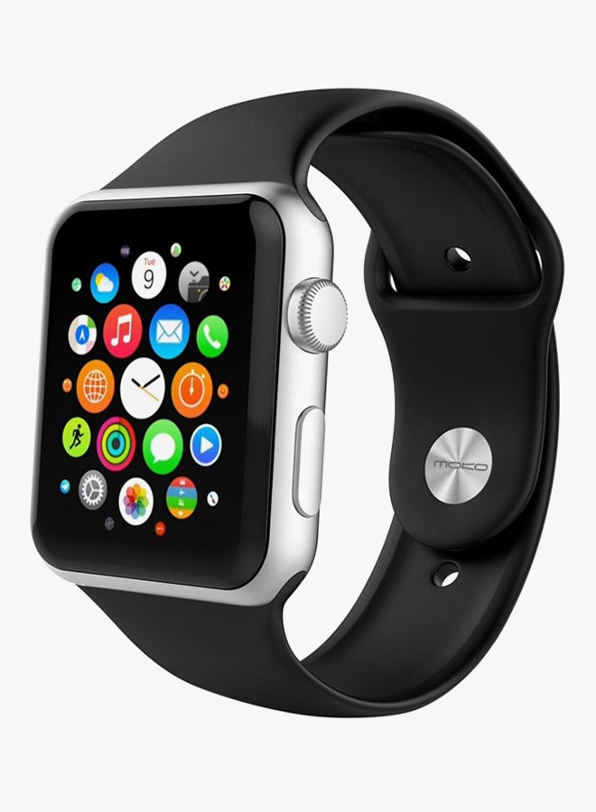 Generic - Replacement Silicone Strap For Apple Watch 40mm Black - Image 1
