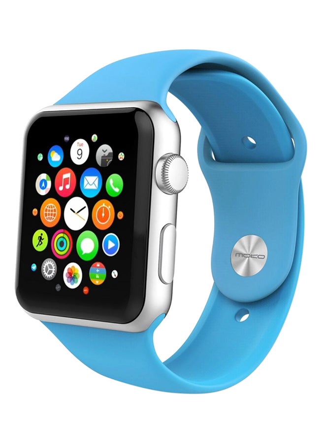 Silicone Replacement Band For Apple Watch 40mm Blue