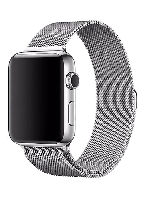 Milanese Stainless Steel Wrist Band For Watch 40 mm Silver