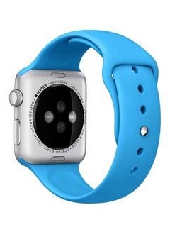Durable Soft Silicone Wrist Band For Apple Watch 40 mm Blue