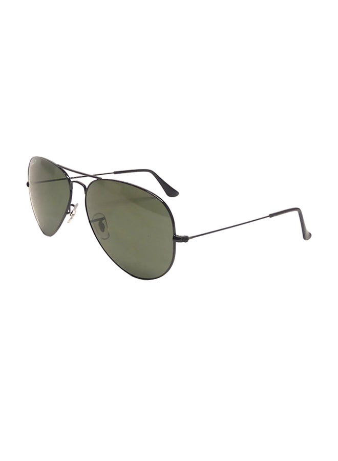 Ray-Ban Men's Polarized Aviator Sunglasses - RB3025-002/58-62 - Lens Size: 61 mm - Black - Image 1