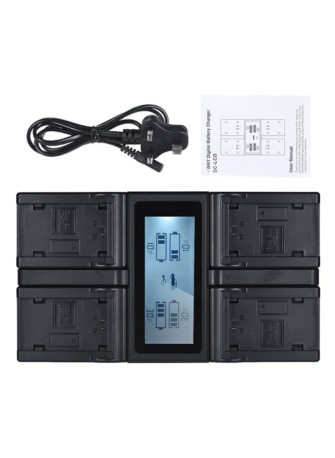 ANDOER NP-FZ100 4-Channel LCD Digital Camera Battery Charger for Sony A7III A9 A7RIII A7SIII - Image 3