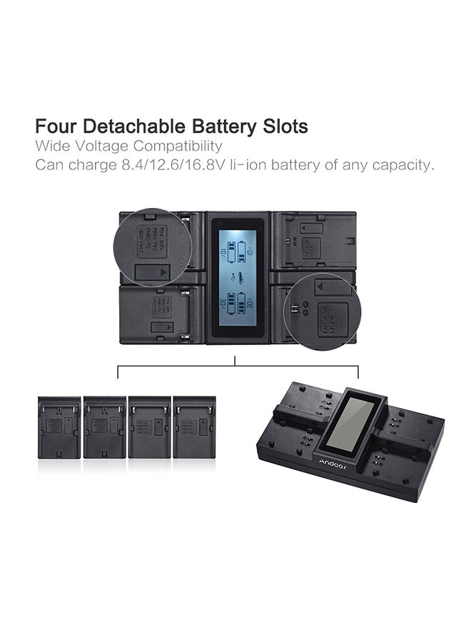 ANDOER Channel Digital Camera Battery Charger For Canon 5Diii 5Ds 5Dsr - Image 2