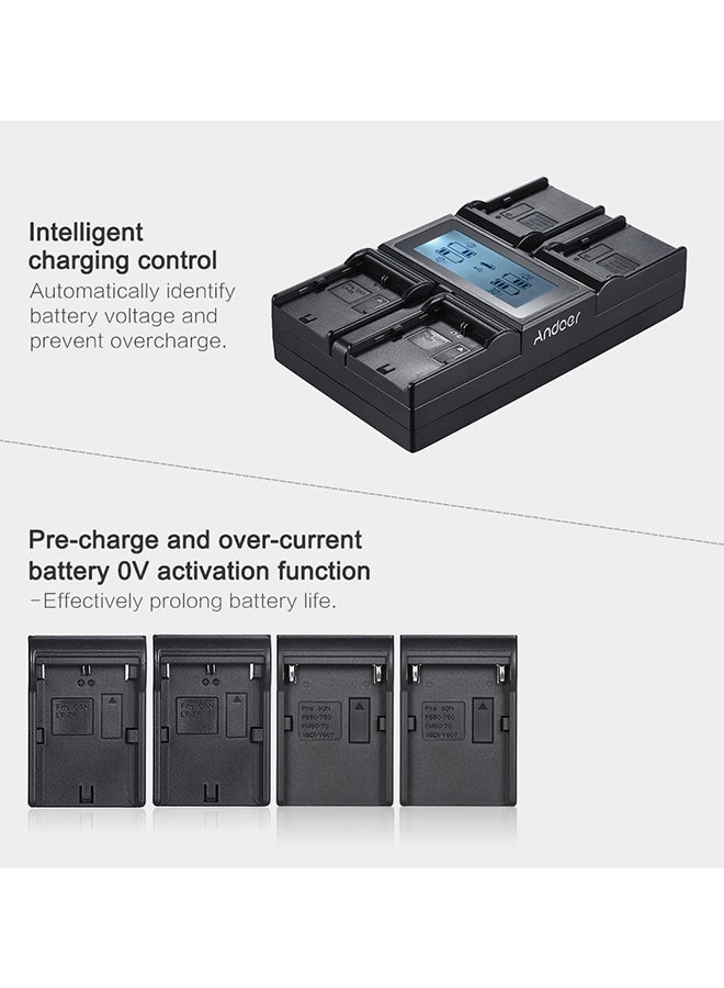 ANDOER Channel Digital Camera Battery Charger For Canon 5Diii 5Ds 5Dsr - Image 4