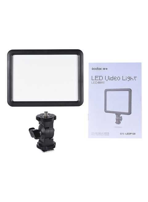 Ledp120C Ultra-Thin 12W Dimmable Led Video Light Panel Fill-In On-Camera Lamp 3200K-5600K Bi-Color Temperature W Hot Shoe Adapter For Cannon Nikon Sony Digital Dslr Camera Studio Photography