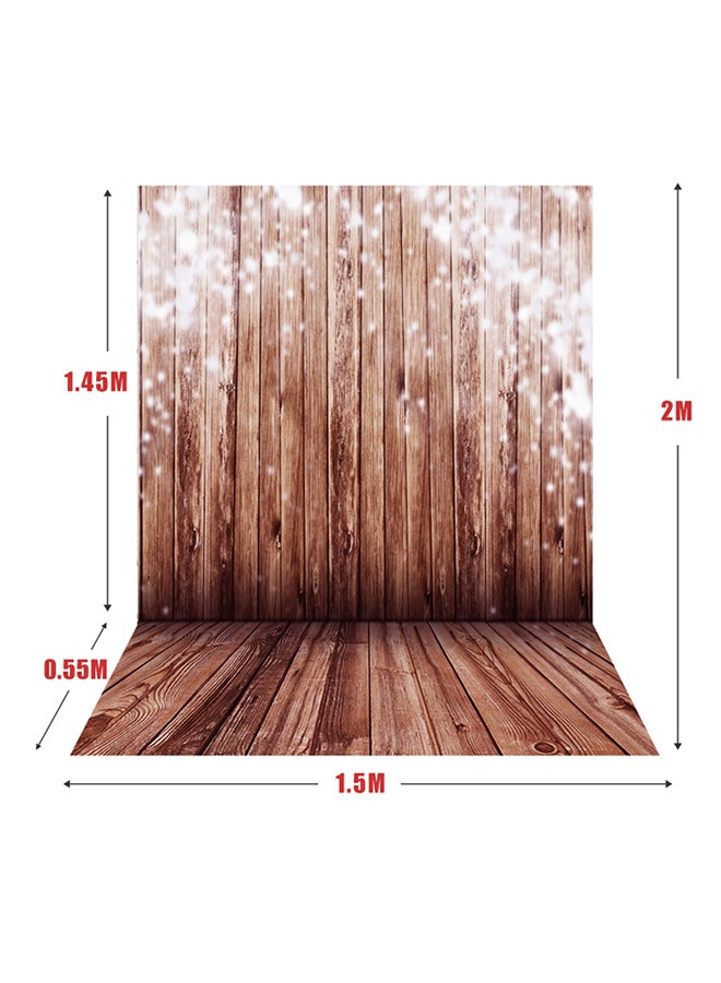 ANDOER 15*2M Big Photography Background Backdrop Classic Fashion Wood Wooden Floor For Studio Professional Photographer Brown/Beige  - Image 3