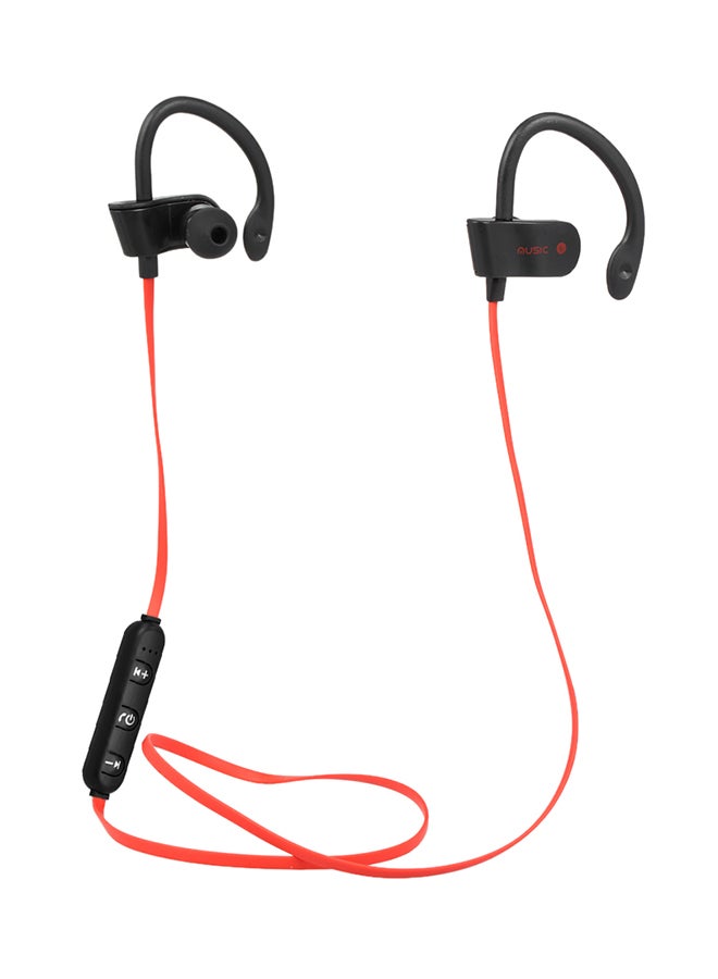 Sports Bluetooth Wireless In-Ear Sweatproof Earphone For iPhone Red/Black - Image 1