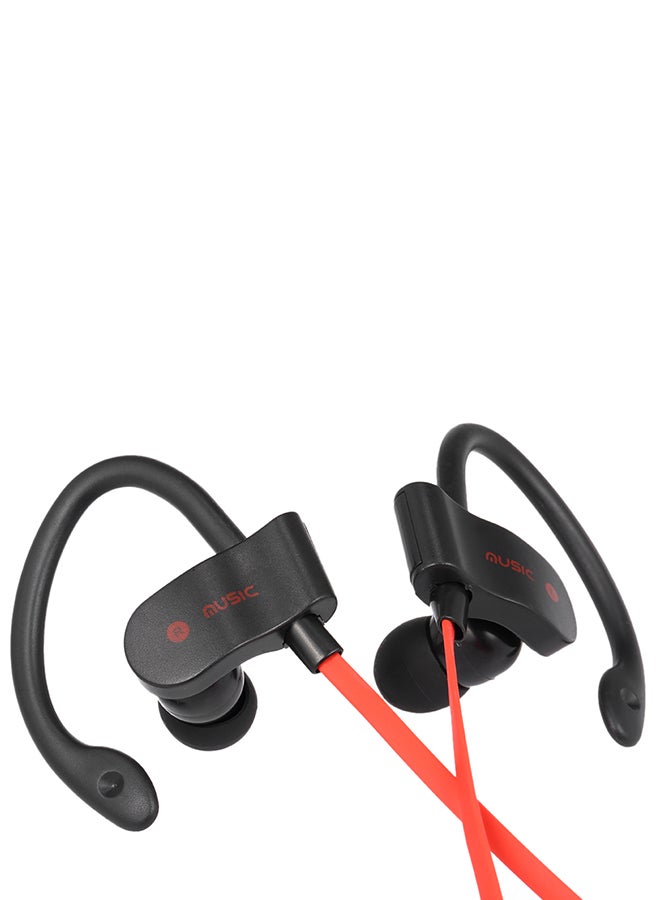 Sports Bluetooth Wireless In-Ear Sweatproof Earphone For iPhone Red/Black - Image 2