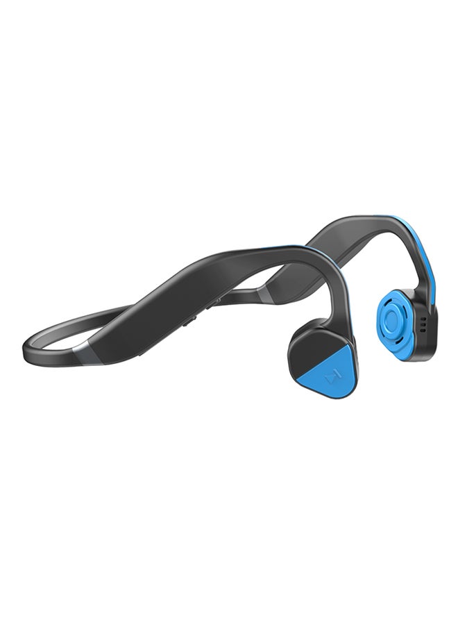 Vidonn - Bone Conduction Bluetooth Wireless On-Ear Headphone With Microphone Blue - Image 1