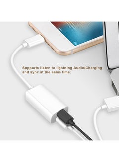 Generic Audio AUX Converter Charger Cable Splitter Adapter White  - Image 3