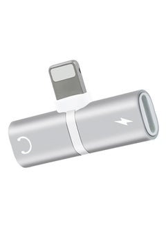 Mini Split Adapter With Dual Lightning Ports Silver