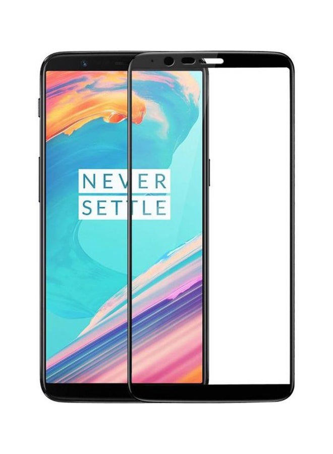Muzz - 3D Tempered Glass Screen Protector For OnePlus 5T Black/Clear - Image 1
