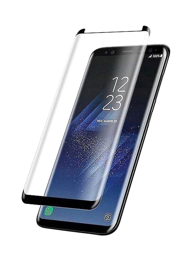 Muzz Tempered Glass Screen Protector For Samsung Galaxy S9 Black/Clear 