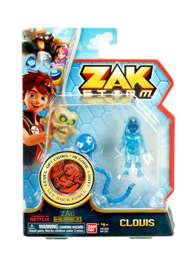 Bandai - Zag Heroez Zak Storm Clovis Action Figure Blue - Image 1