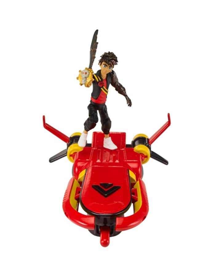 Zak Storm Zak's Hover Figure And Vehicle