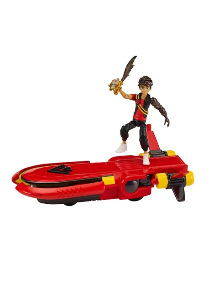 Zak Storm Zak's Hover Figure And Vehicle