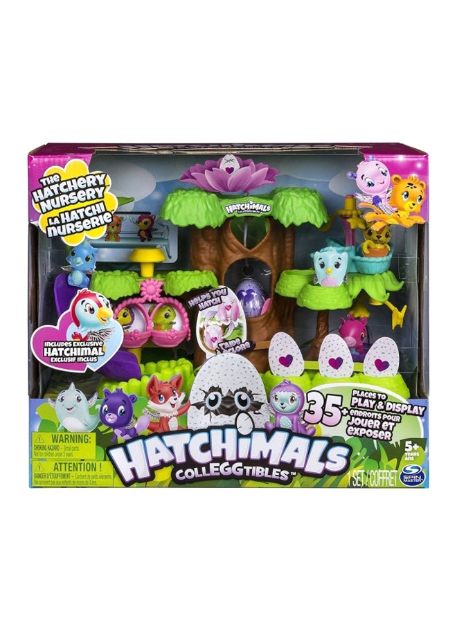 سبن ماستر مجموعة لعب حضانة التفريخ من هاتشيمالز كوليجيتيبلز مكونة من 35 قطعة