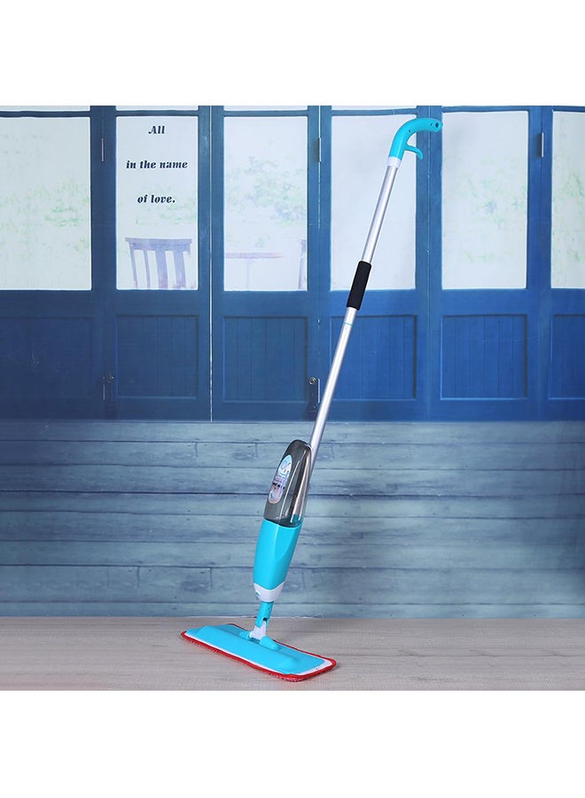 Microfibre Water Spray Flat Mop Blue - Image 4