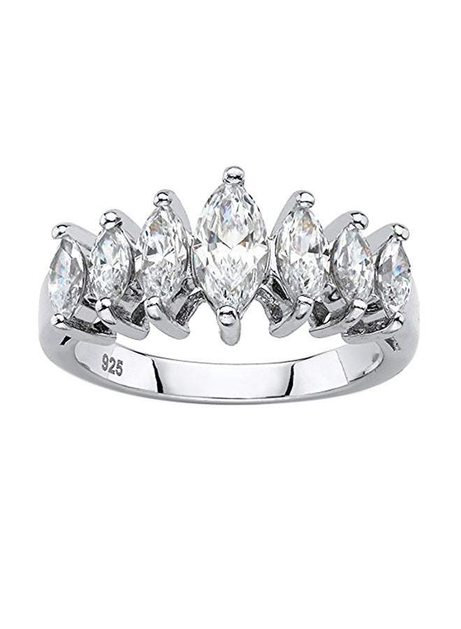 Palm Beach Jewelry Marquise Cut Cubic Zirconia Anniversary Ring  - Image 1