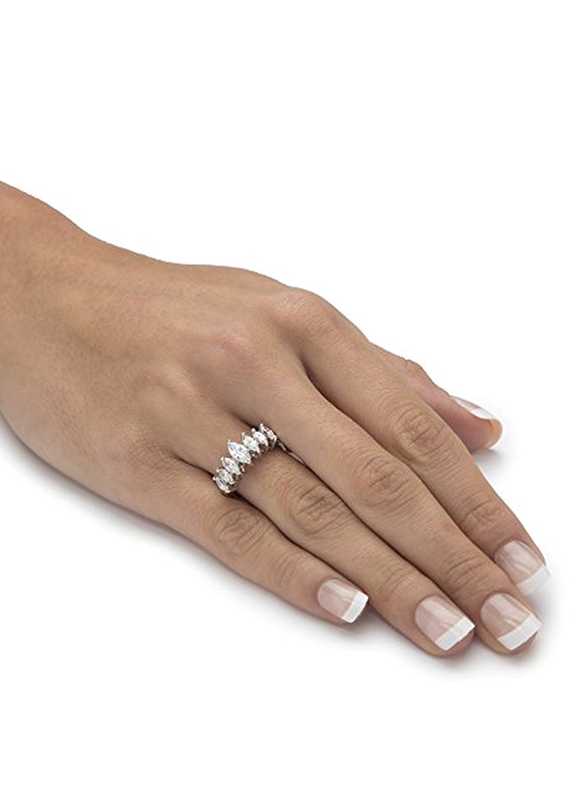 Palm Beach Jewelry Marquise Cut Cubic Zirconia Anniversary Ring  - Image 2
