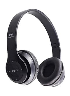 P47 On-Ear Bluetooth Headphones Black