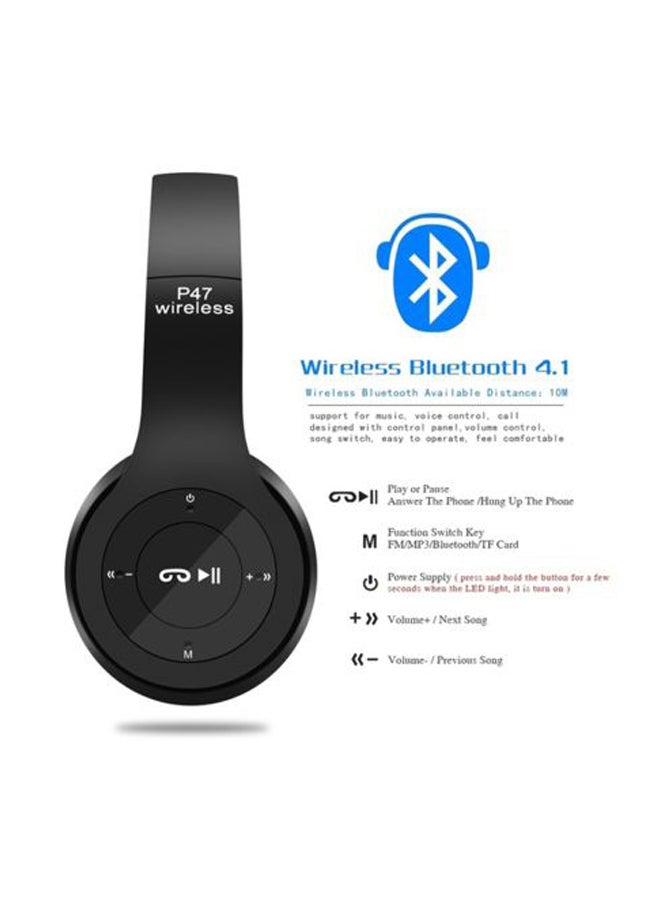 P47 Bluetooth Over-Ear Headphones Blue/Black - v1549612362/N20718019A_4