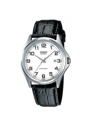 Men's Leather Analog Wrist Watch MTP-1183E-7B - 38 mm - Black - v1549617302/N20746912A_1