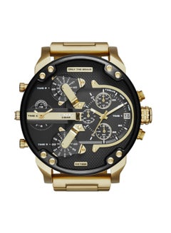 DIESEL Men's Mr Daddy Round Shape Metal Chronograph Wrist Watch 57 mm - Gold - DZ7333  - Image 1