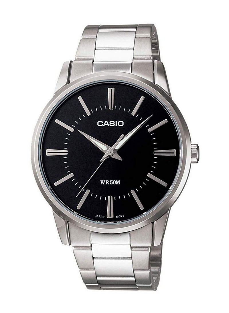 كاسيو ساعة يد معدنية بعقارب طراز MTP1303D-1AV - 40 مم - فضي للرجال - Image 1