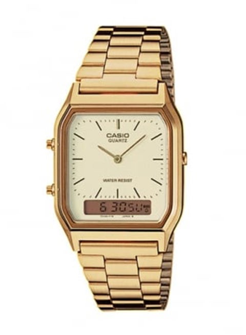 Men's Water Resistant Analog & Digital Watch AQ-230GA-9DMQYE - 28 mm - Gold