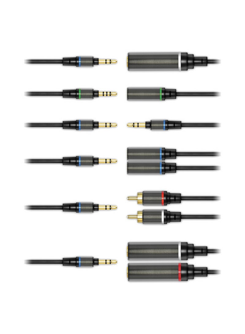 آي كي مالتيميديا طقم كابلات الموسيقى المتحركة آي لاين IP-ILINE-KIT-IN أسود - Image 1