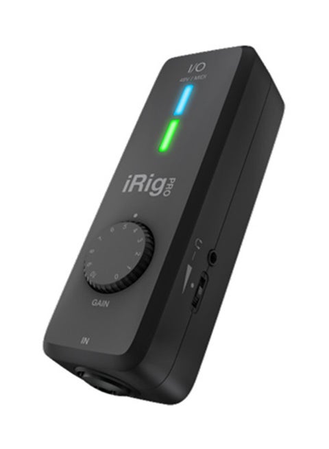iRig Pro I/O - Audio and MIDI Interface for Mac, Windows & iOS IP-IRIG-PROIO-IN Black