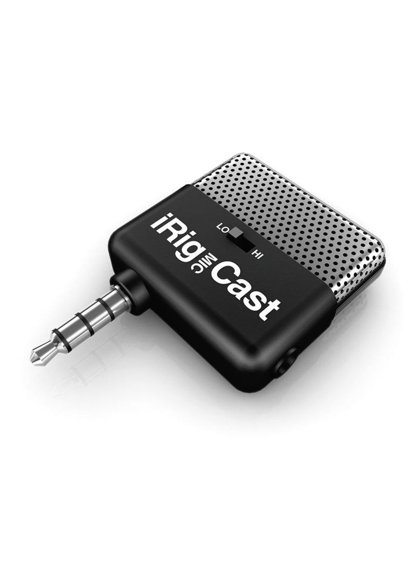 iRig Mic Cast - Ultra-compact microphone for iPhone, iPod touch, iPad and Android IP-IRIG-CAST-IN Black - v1549622201/N20675862A_2