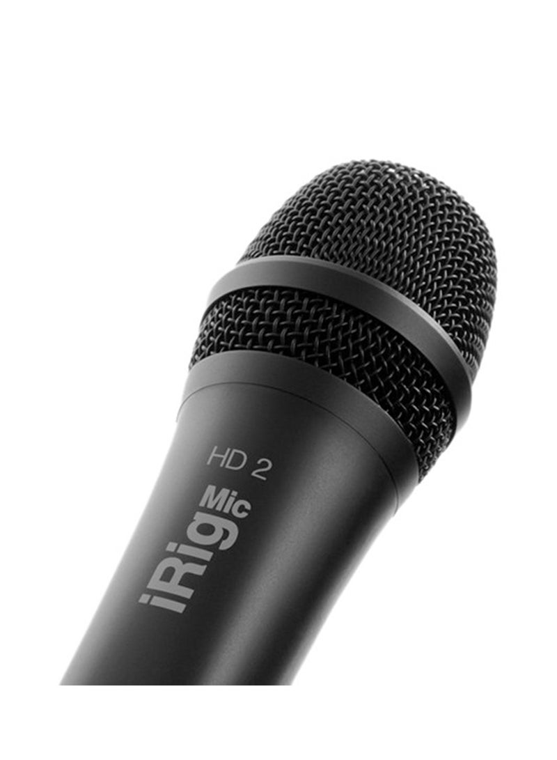 IK Multimedia - iRig Mic HD 2 - High quality mobile audio recording, always on hand IP-IRIG-MICHD2-IN Black - Image 1