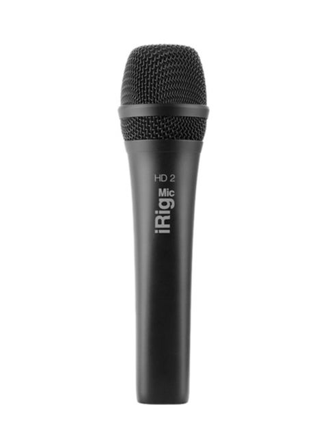 iRig Mic HD 2 - High quality mobile audio recording, always on hand IP-IRIG-MICHD2-IN Black
