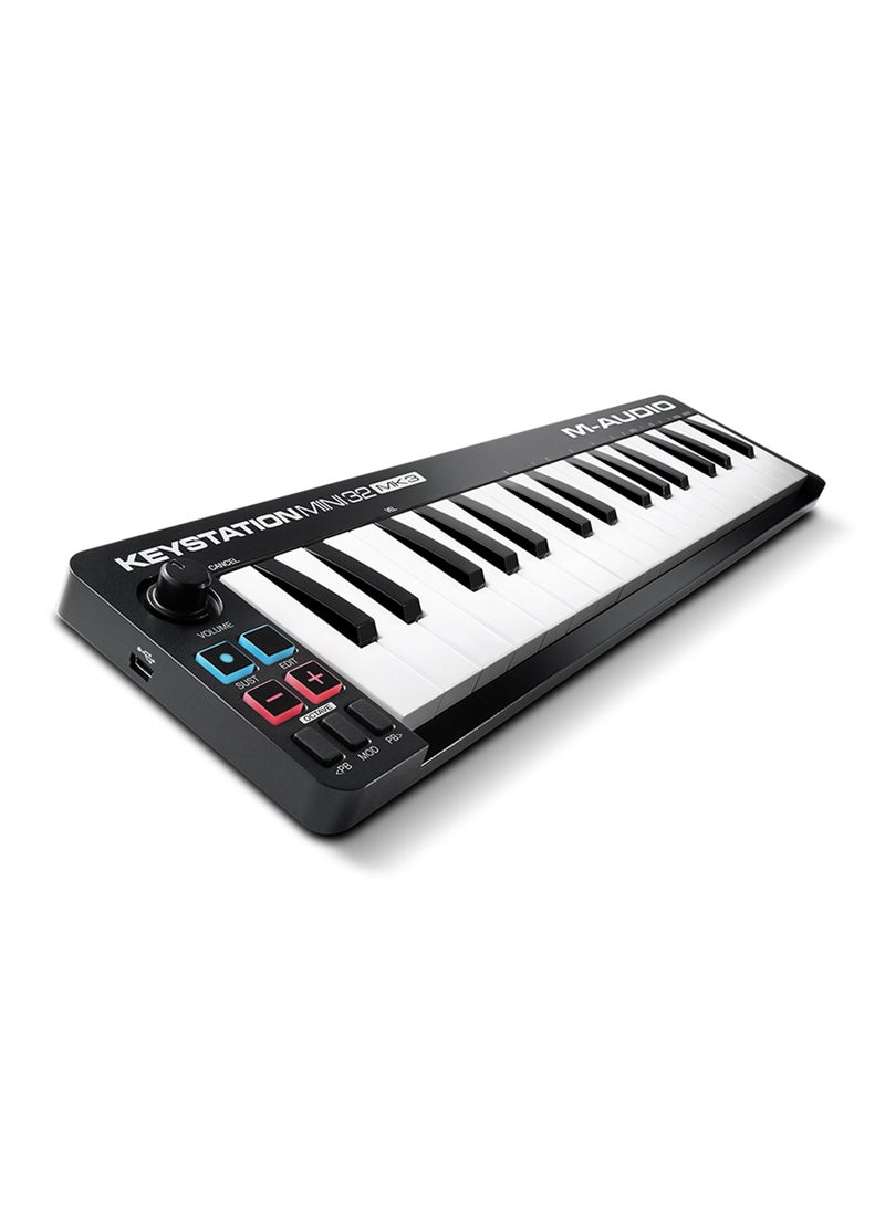 M-Audio Keystation Mini 32 MK3 - Ultra Portable Mini USB MIDI Keyboard Controller  - Image 2