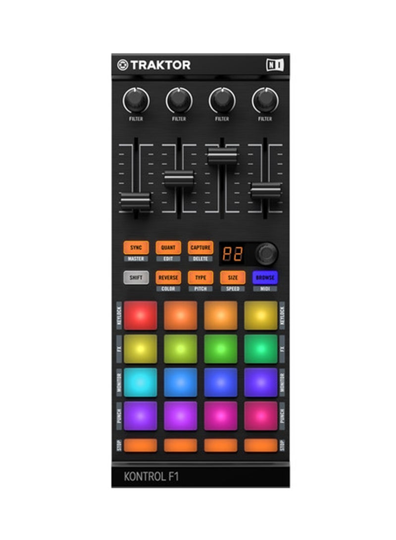 Native Instruments - TRAKTOR KONTROL F1 - DJ Controller for Remix Decks 22504 Black - Image 1