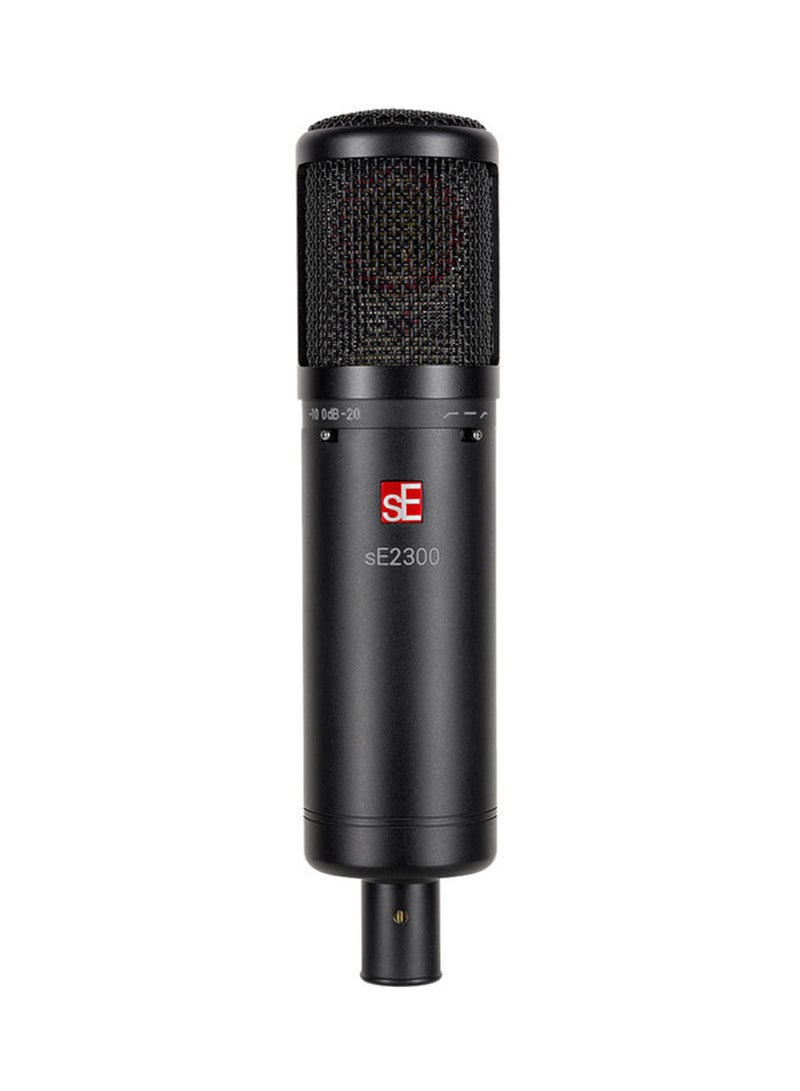 SE Electronics - sE2300 - Studio Condenser Microphone with Switchable Polar Patterns and Isolation Pack SE2300 Black - Image 1