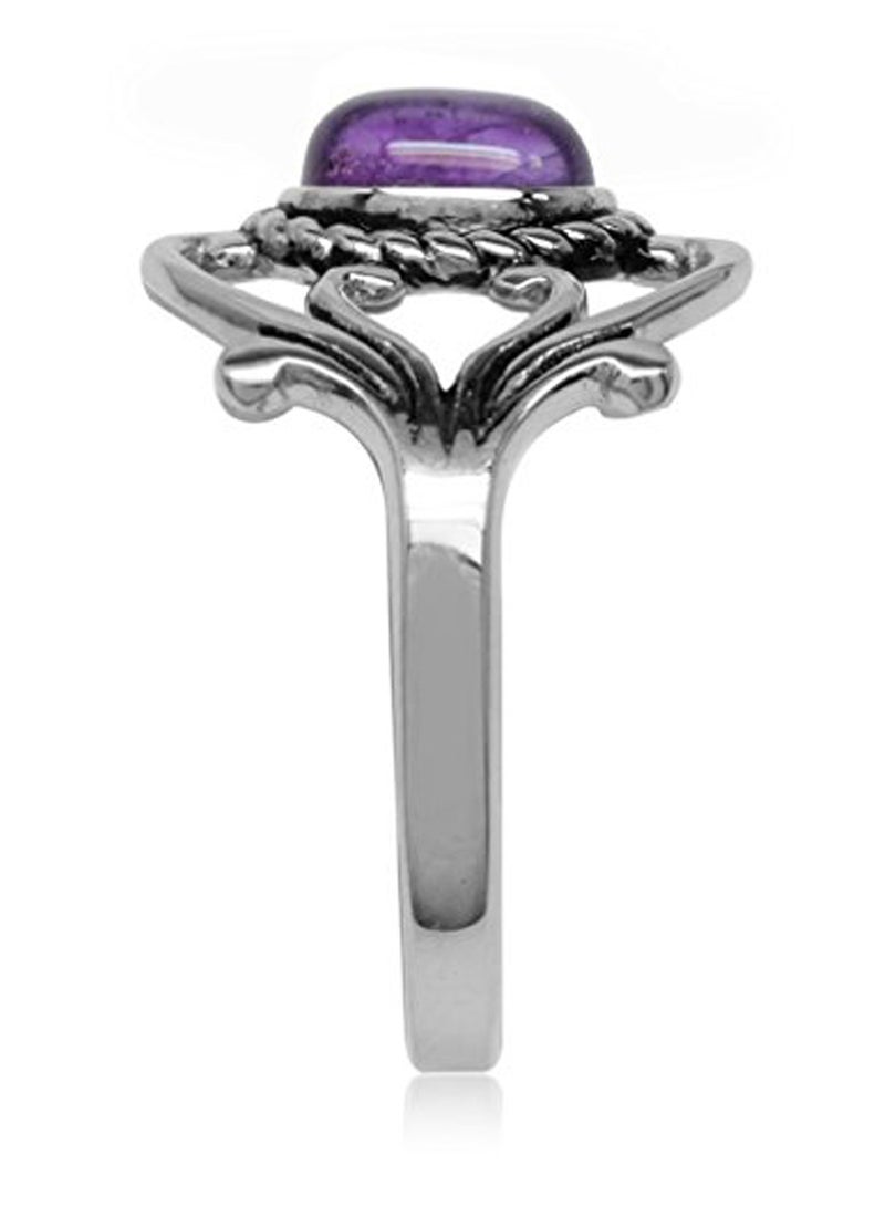 Silvershake 925 Sterling Silver Victorian Style Rope Ring - Image 2