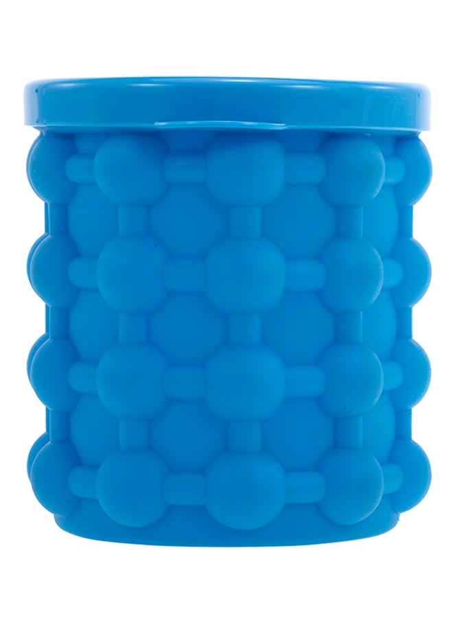 Silicone Ice Cube Bucket Blue 16x14.3x14.3cm  - Image 1