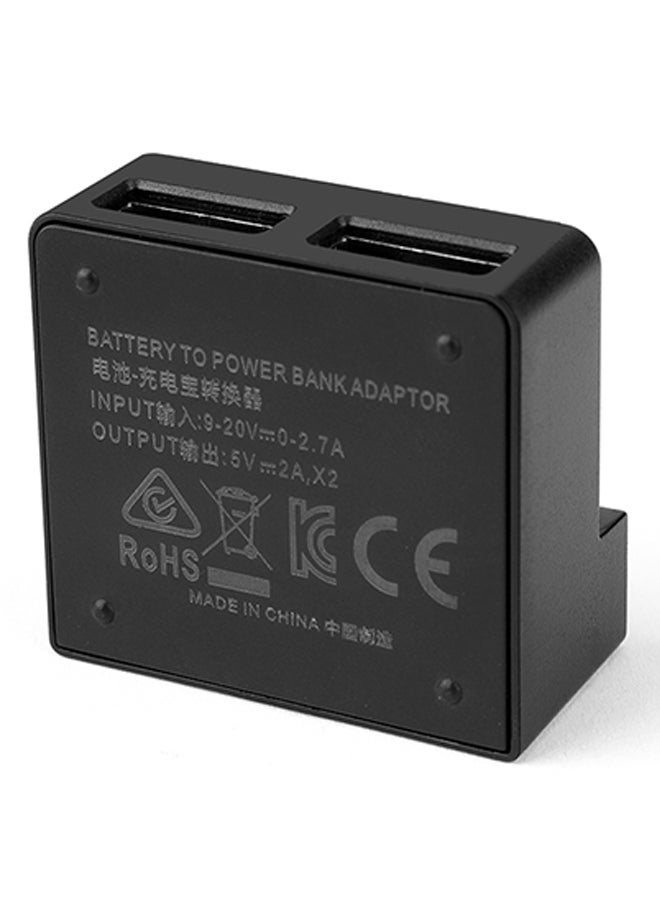 Battery To Power Bank Adapter For DJI Mavic 2 Pro Black  - Image 3