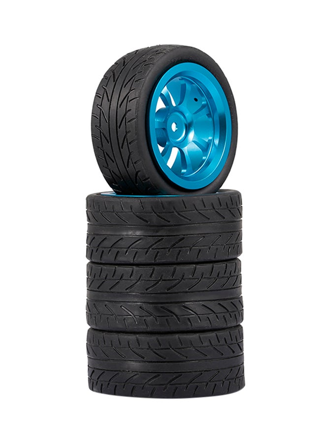 4-Piece Tire Wheel With Hub For RC Car  - Image 1