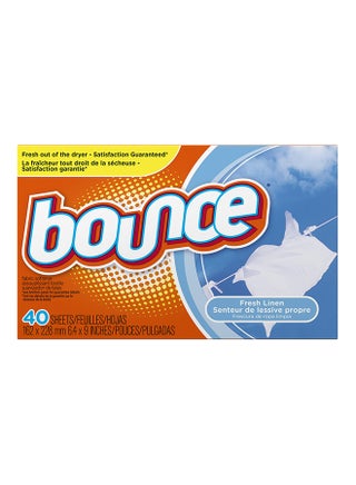 Fresh Linen Fabric Softener Dryer Sheets 40 Sheets 162x228mm - v1549627622/N20656797A_1