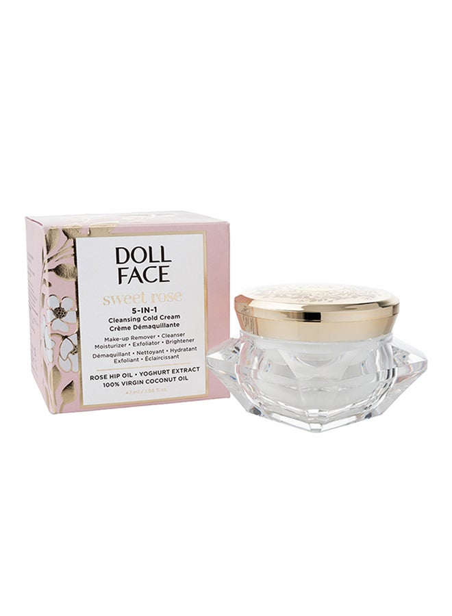 Doll Face 5-In-1 Sweet Rose Cleansing Cold Cream White 47ml  - Image 2