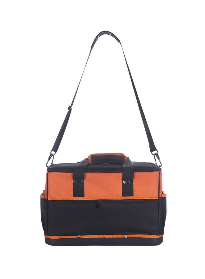 لوازم حقيبة أدوات ذات قدرة تحمل عالية مع حامل كتف أسود /برتقالي. - Image 2
