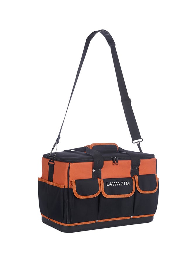 لوازم حقيبة أدوات ذات قدرة تحمل عالية مع حامل كتف أسود /برتقالي. - Image 4
