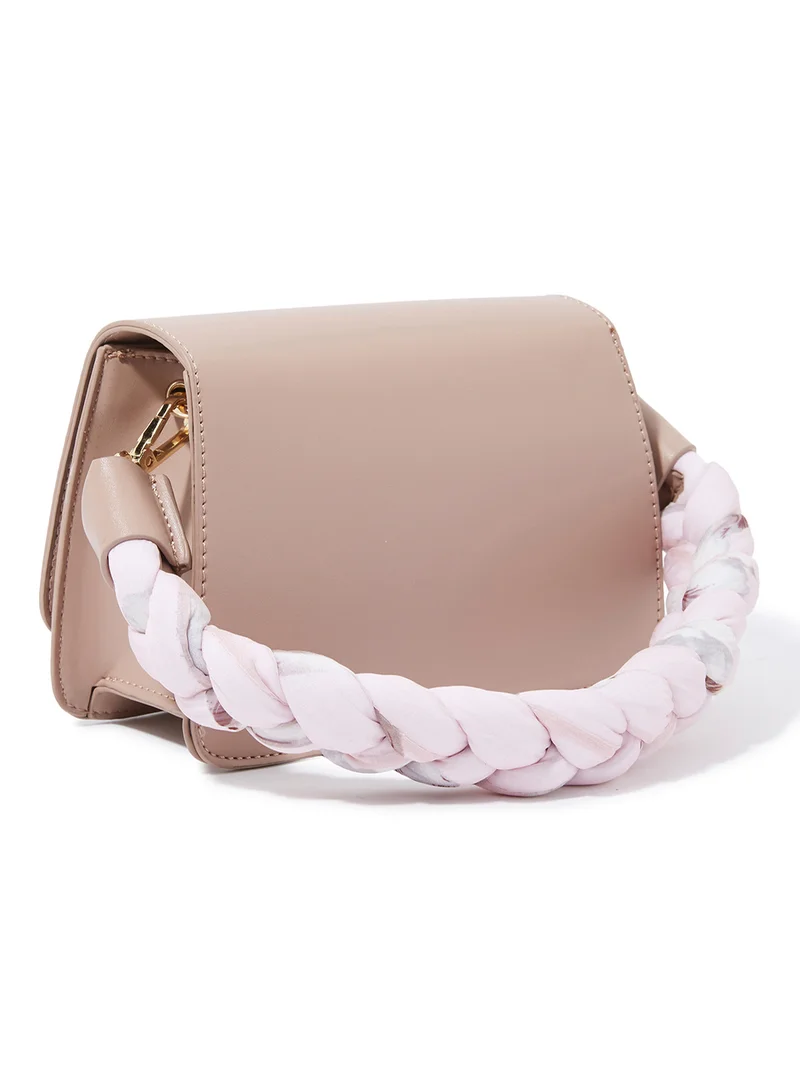 shoexpress Stitch Detailed Shoulder Bag Pink