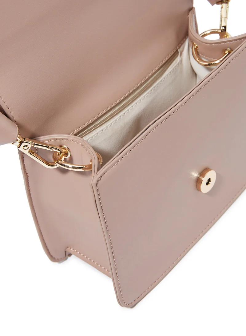 shoexpress Stitch Detailed Shoulder Bag Pink