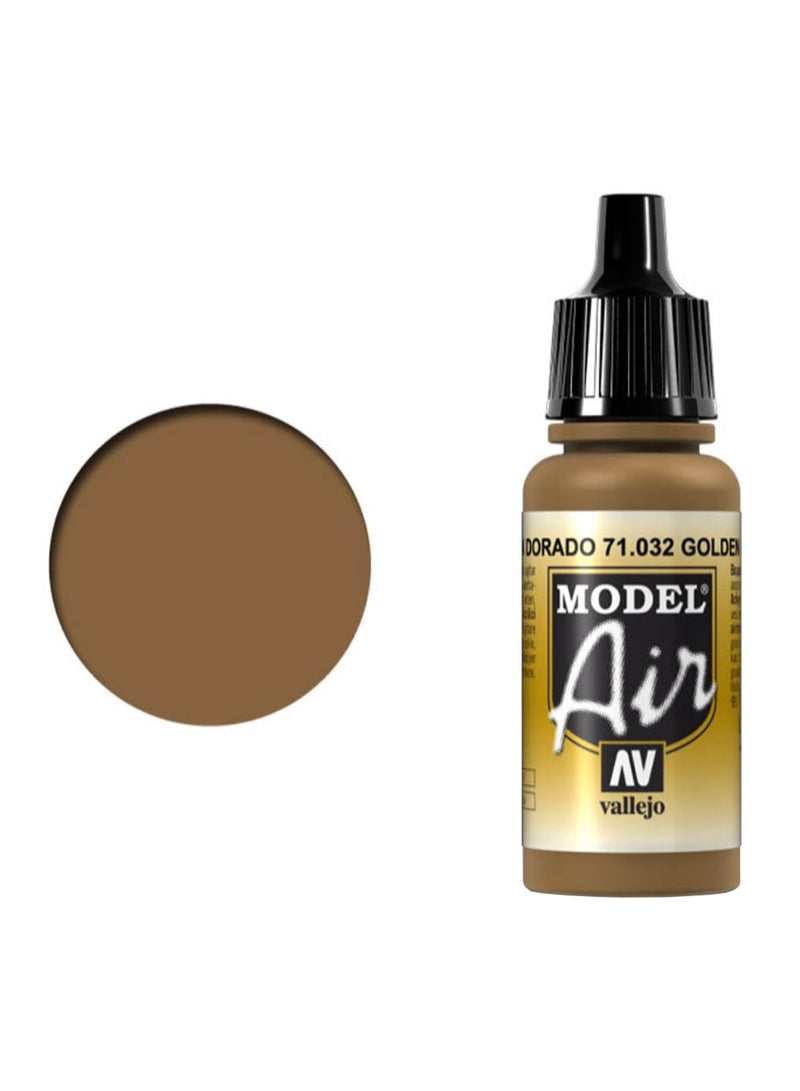 لون أكريليك من موديل آير بني ذهبي