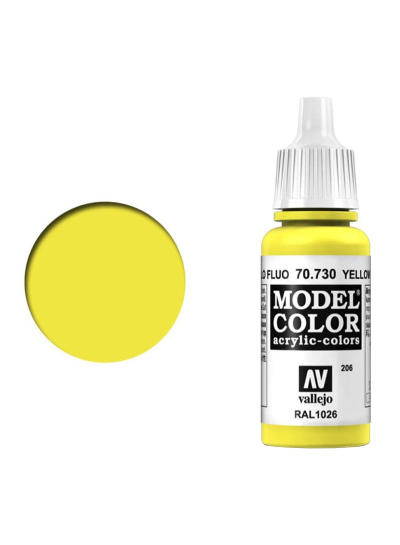 طلاء أكريليك من موديل كالر أصفر فلوريسنت